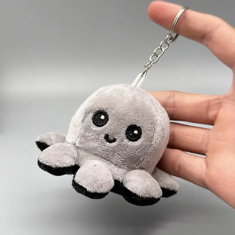 Invertible Octopus Plush Keychain Toy