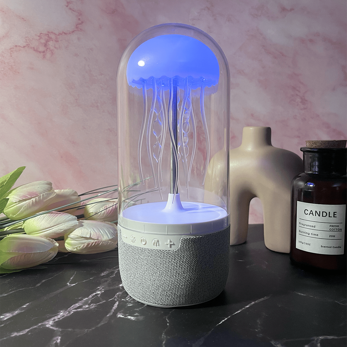 Jelly Vibes Lamp | Experience the mesmerizing JellyFish Lamp with high quality bluetooth speaker and jellyfish lights